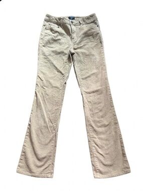 Jones & Co Tan Corduroy Pants Size 6 Bootcut 5-Pocket Stretch Khaki